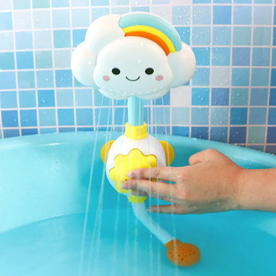Rainbow Cloud Bath Toy – Baby Water Spray Shower