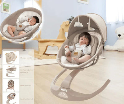 Baby Swing Cot – Gentle Rocking Cradle (B05D)