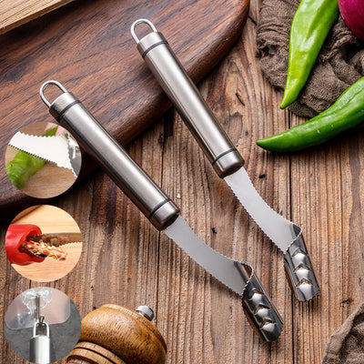 Pepper Corer Tool – Quick Seed Remover for Kitchen