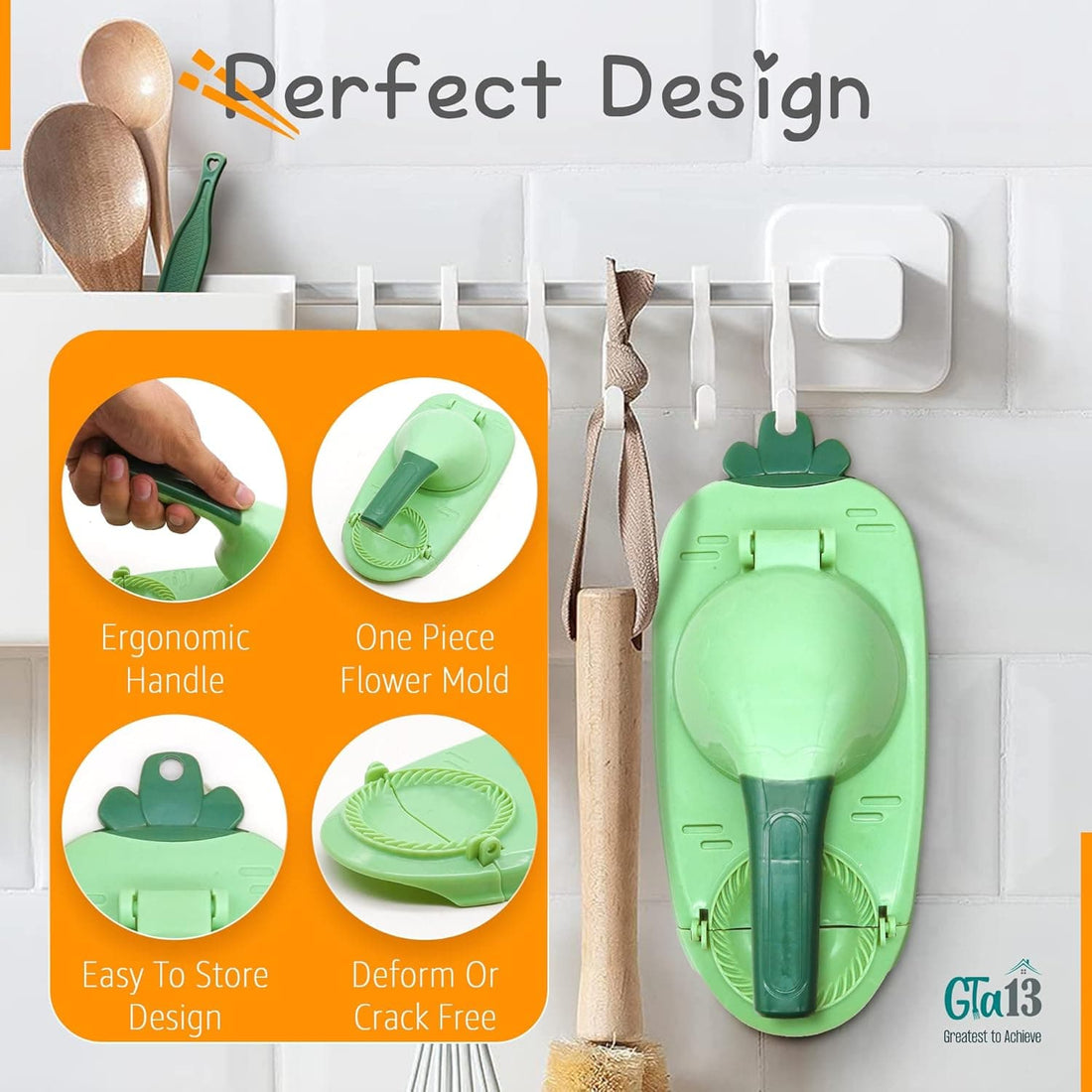 2 in-1 Manual Dumpling Maker Press, Dumpling Skin Maker Machine, Empanada Maker Press, Multifunctional DIY Manual Dumpling Press Mold Set