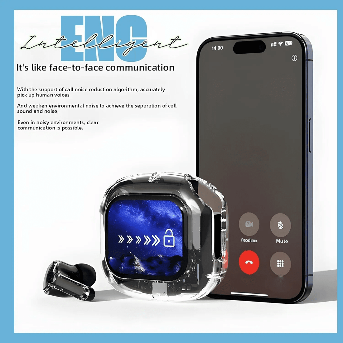 Airmax Transparent Touch Screen Earbuds