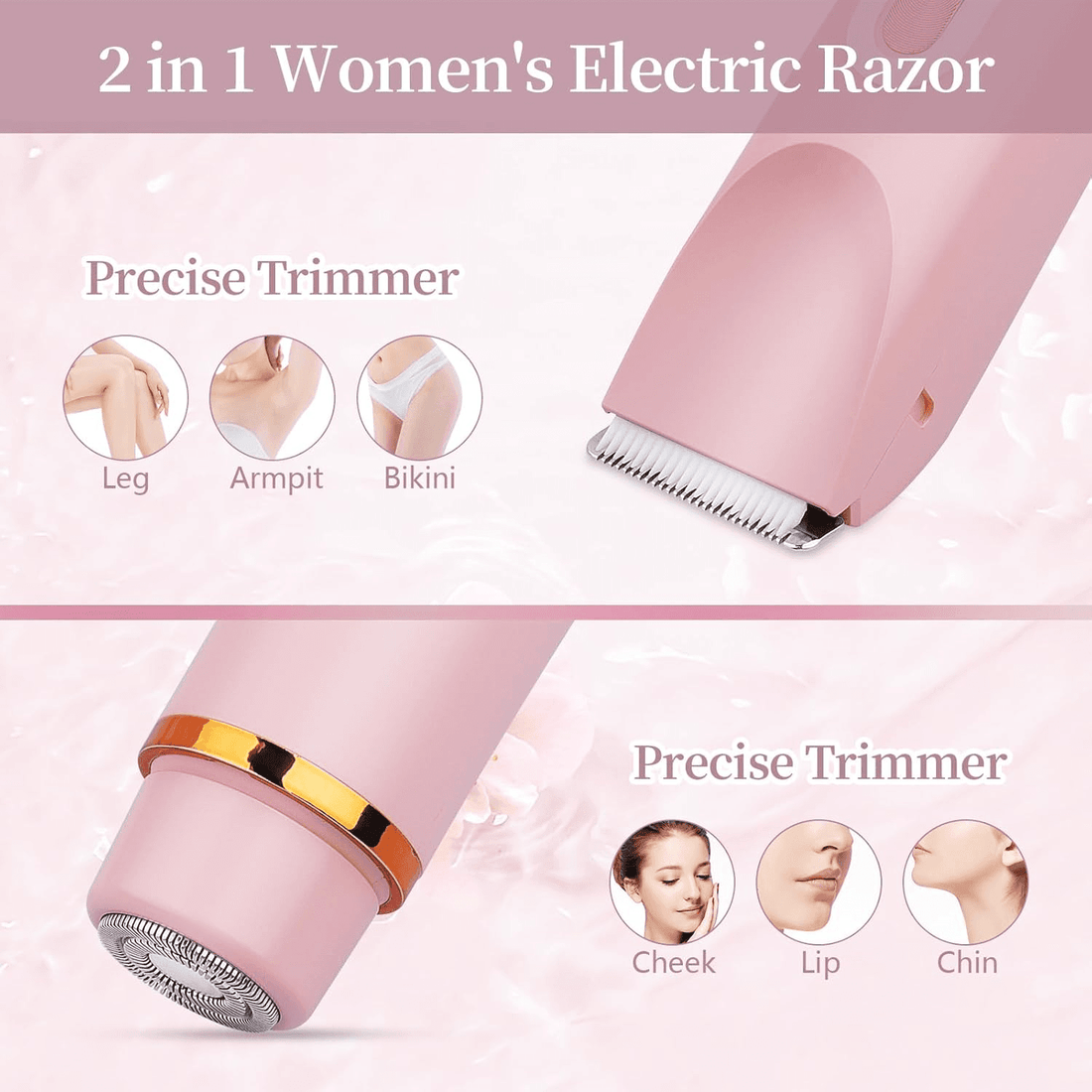 2 in 1 Dual Head Shaver Women