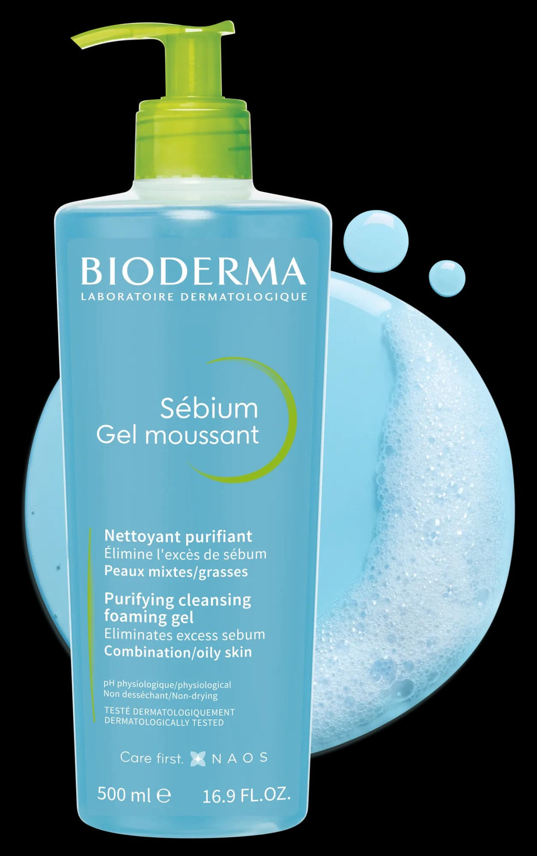 Bioderma - Face Cleanser - Sébium - Makeup Removing Cleanser - Skin Purifying - Face Wash for Combination to Oily Skin