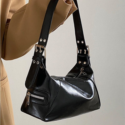 Retro Shoulder Bag – Soft PU Leather Women's Handbag