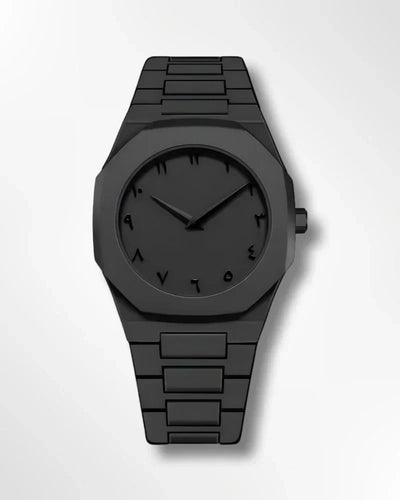Stainless Steel Arabic Dial Watch – Classic Men's Watch