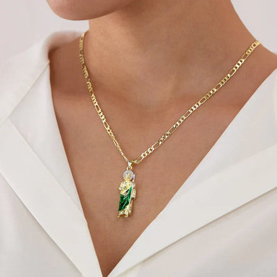 Retro Copper Necklace – Women's Geometric Pendant